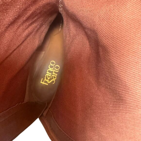 Franco Sarto Womens Daya Knee High Leather Riding Boots Zip Brown 6M Wide Calf - Picture 14 of 16